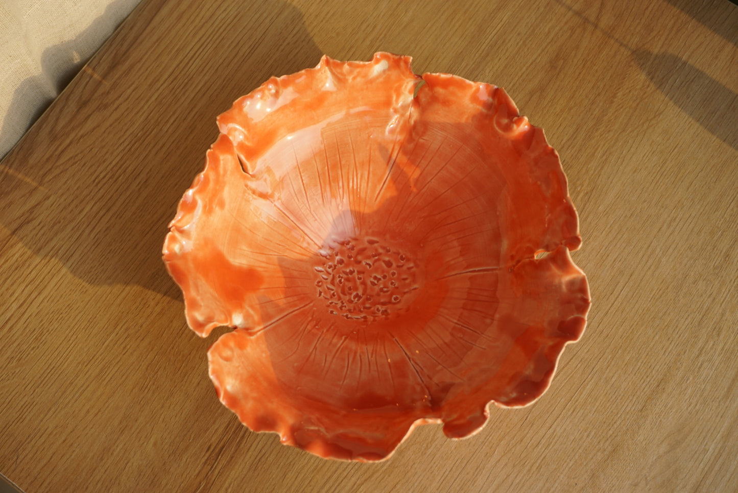 Flower trinket holder bowl