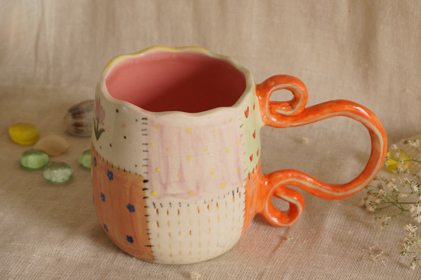 Grandma's garden mug