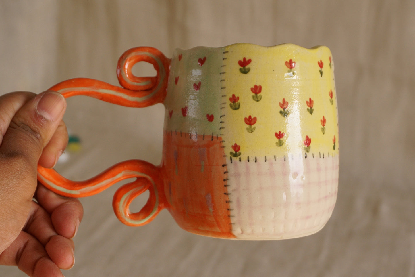 Grandma's garden mug