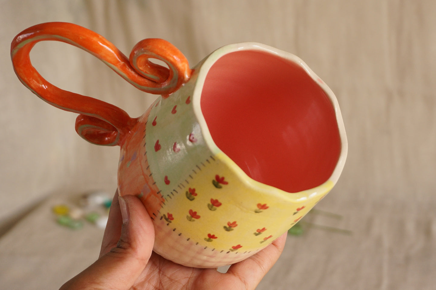 Grandma's garden mug