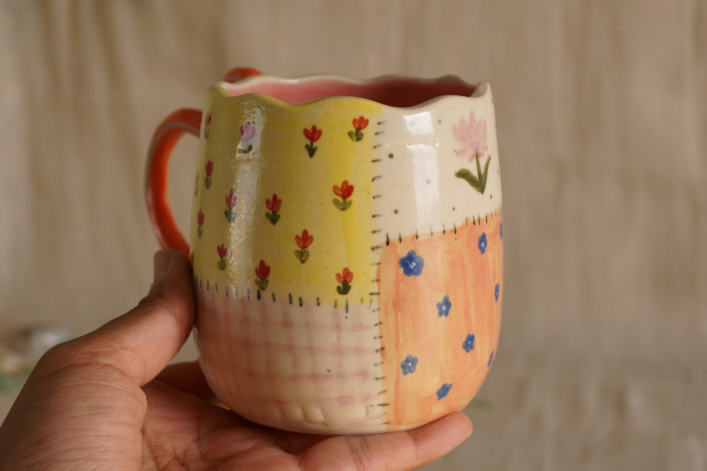 Grandma's garden mug