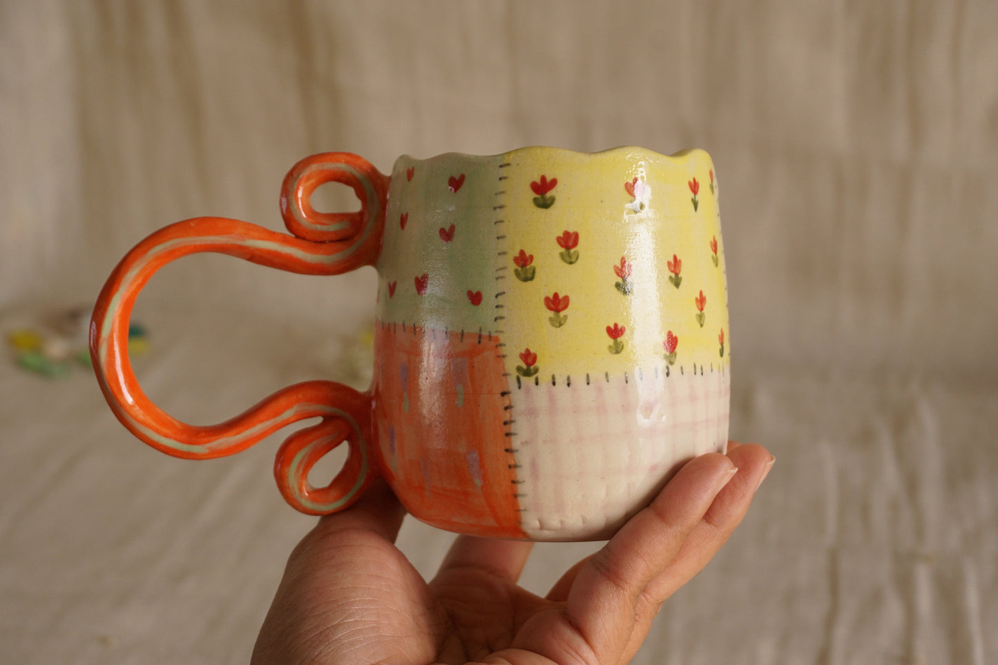 Grandma's garden mug