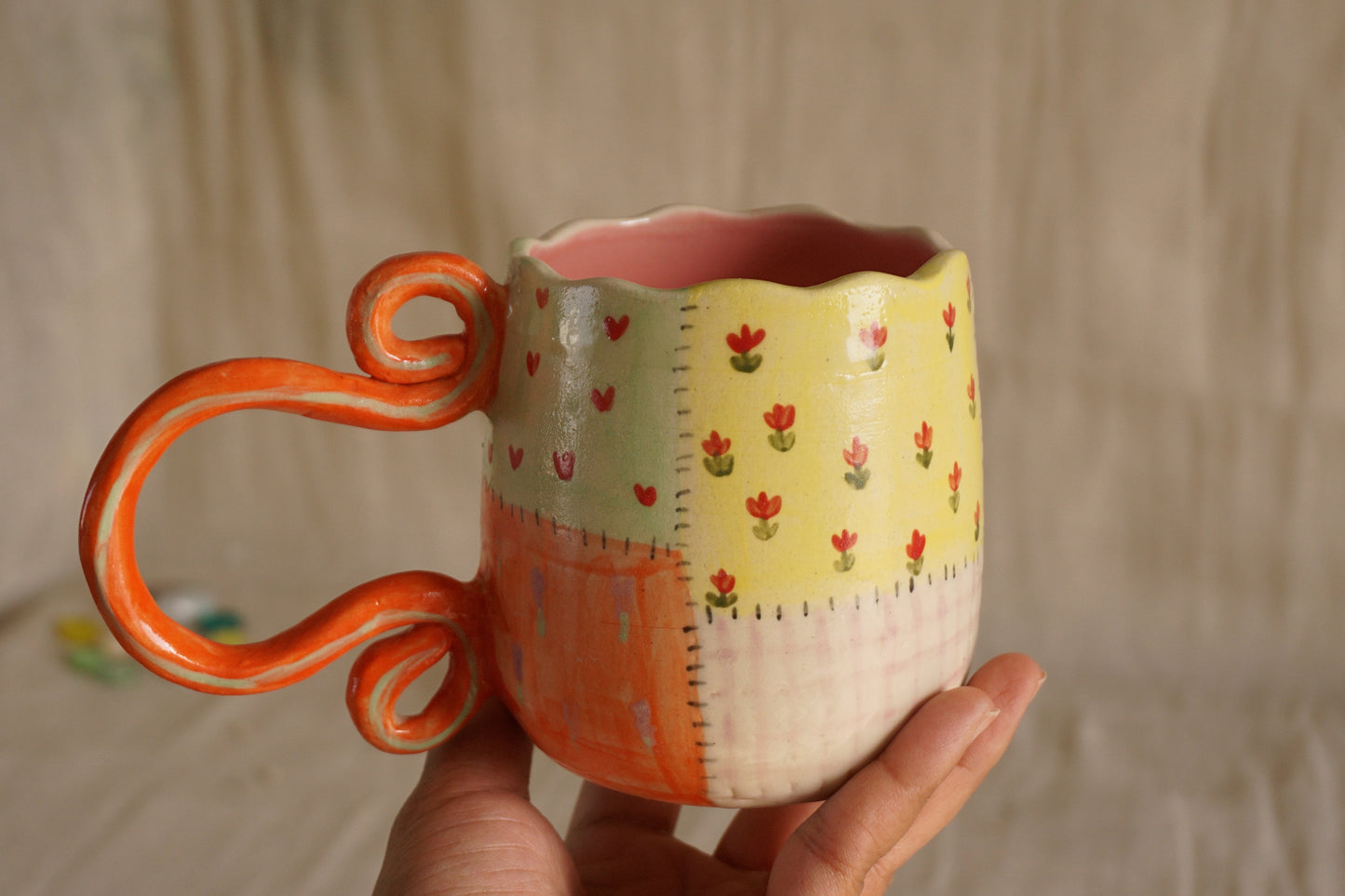 Grandma's garden mug