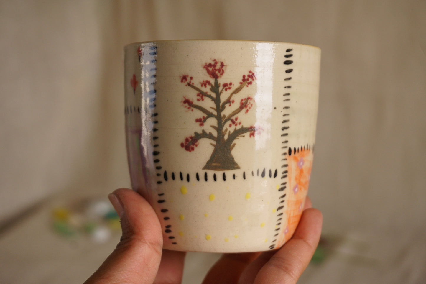 Afternoon in the meadow tumbler