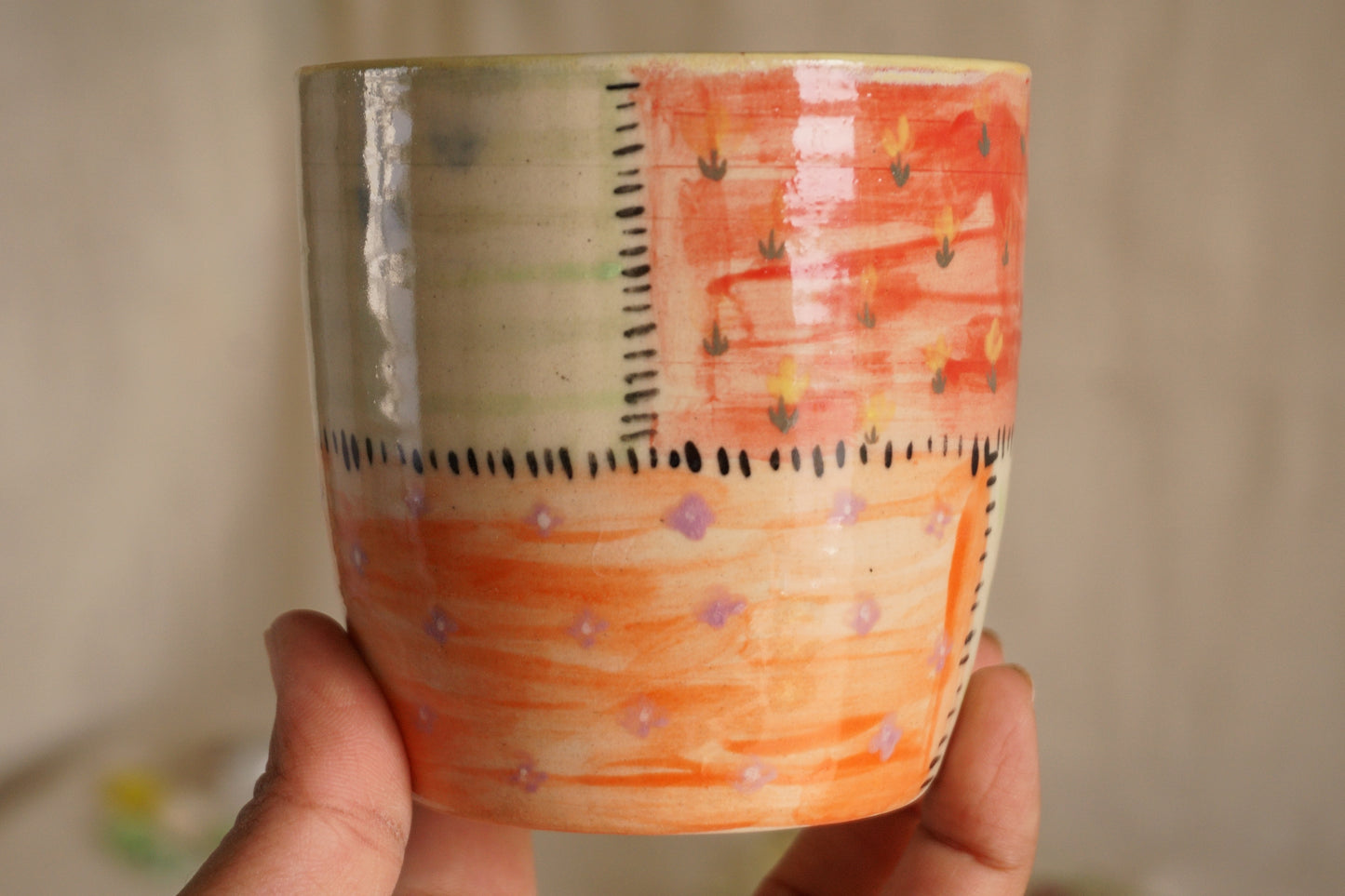 Afternoon in the meadow tumbler