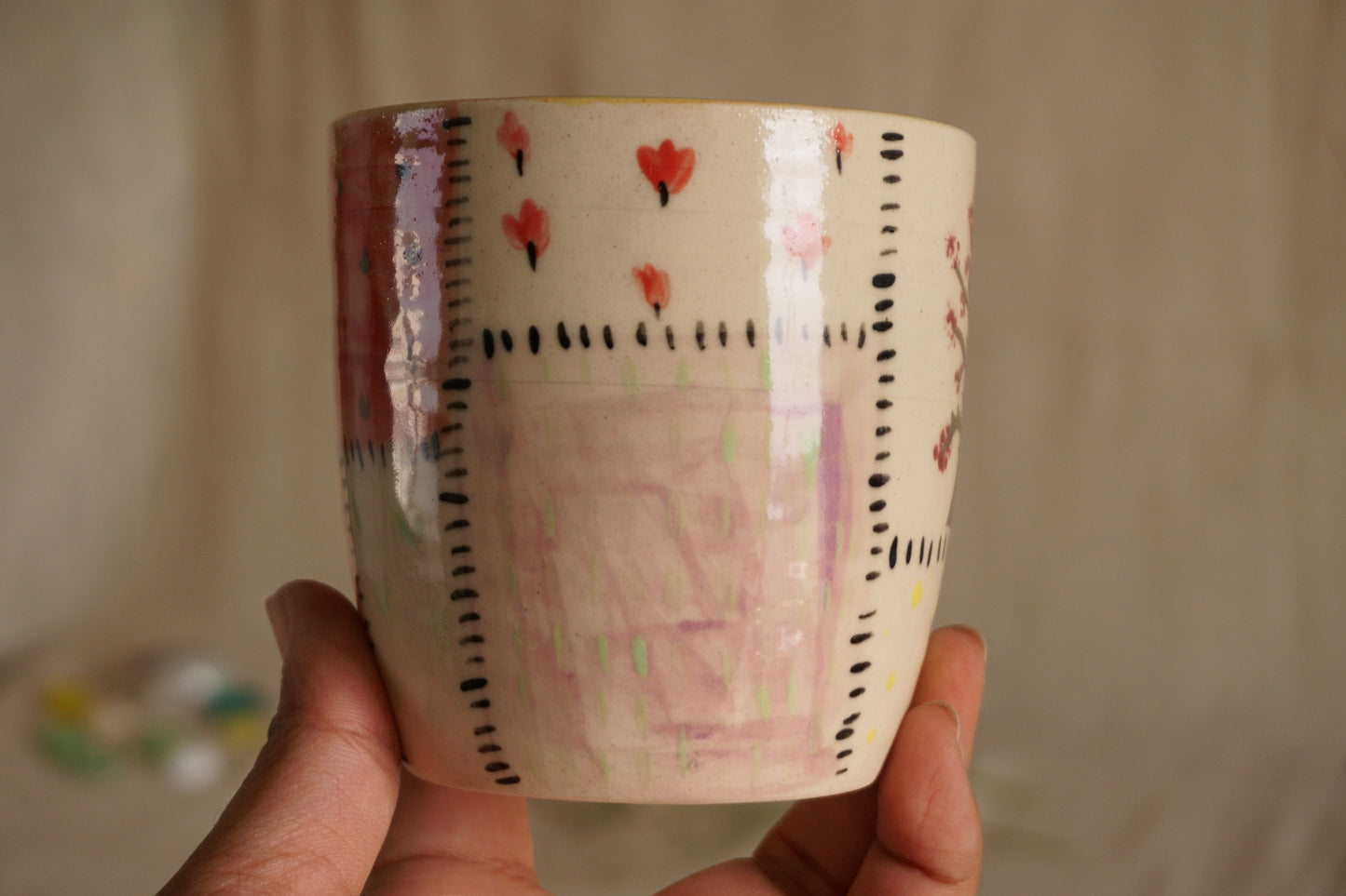 Afternoon in the meadow tumbler