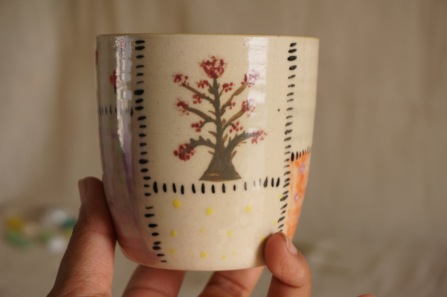 Afternoon in the meadow tumbler